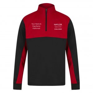 Black & Red Unisex Quarter Zip