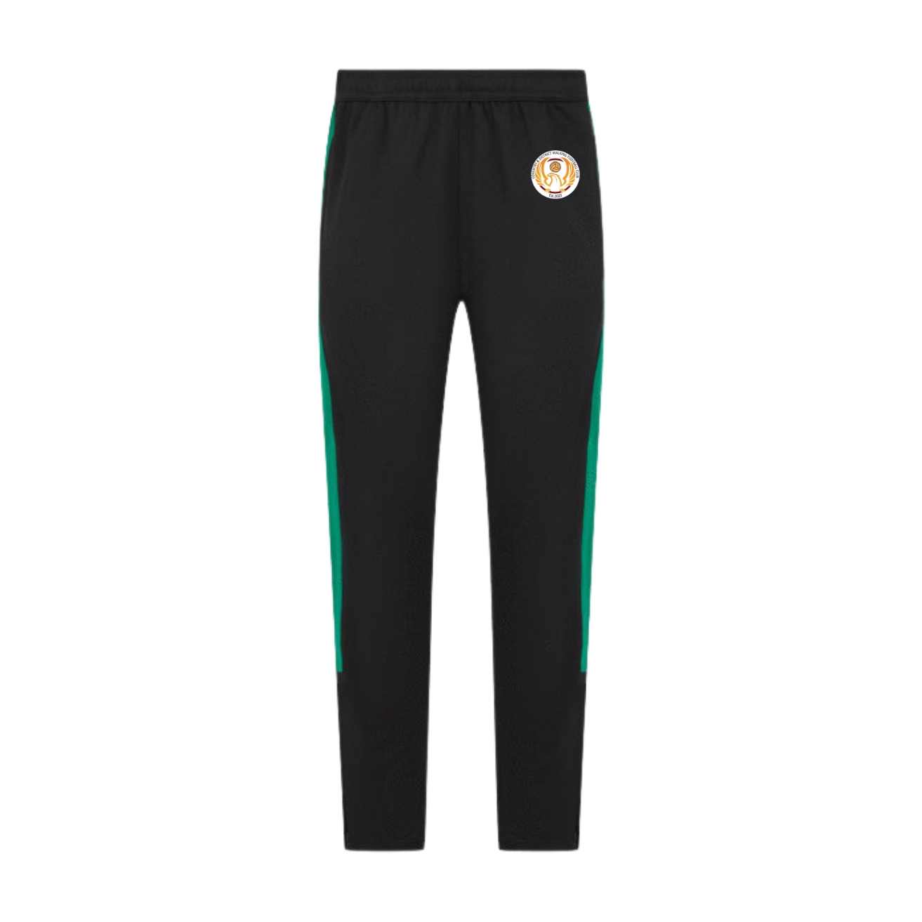 Black & Green Tracksuit Bottoms