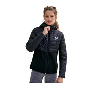 Women's Black TriDri® insulated hybrid jacket